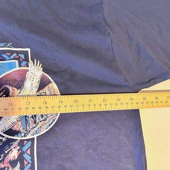 VINTAGE Single Stitch Denver Colorado Destination Elk Wolf Eagle USA Mens XL - Picture 9 of 10